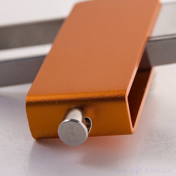 隨身碟-商務禮贈品-藍色交叉旋轉金屬USB隨身碟-客製隨身碟容量-採購推薦股東會贈品