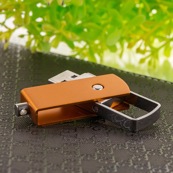 隨身碟-商務禮贈品-藍色交叉旋轉金屬USB隨身碟-客製隨身碟容量-採購推薦股東會贈品