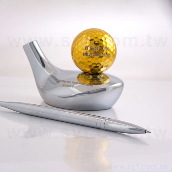 高爾夫球組廣告金屬筆-鋼筆推薦股東會禮品筆-企業禮贈品筆