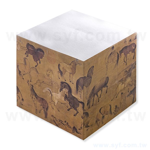 紙磚-方形創意便條紙-四色面單色印刷-禮贈品客製便條紙