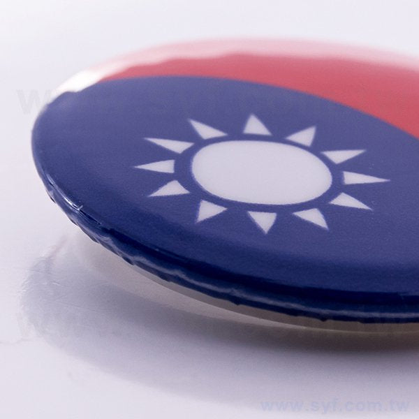 別針胸章-32mm圓形亮膜胸章製作-學校企業禮贈品客製化胸章設計