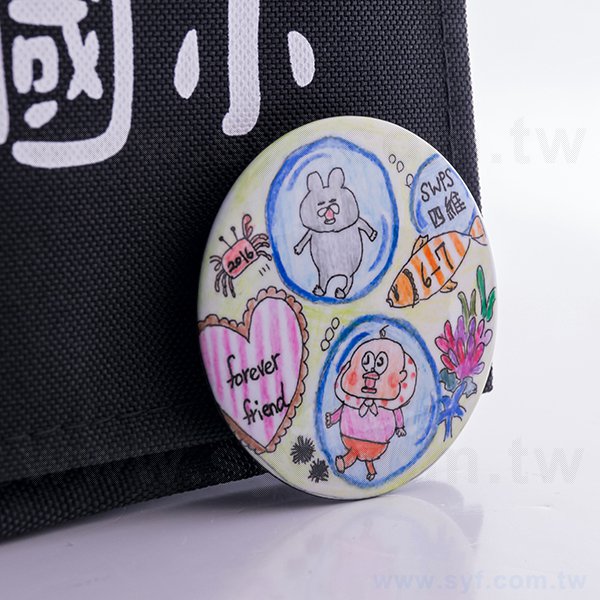 別針胸章-58mm圓形-亮膜-客製化徽章