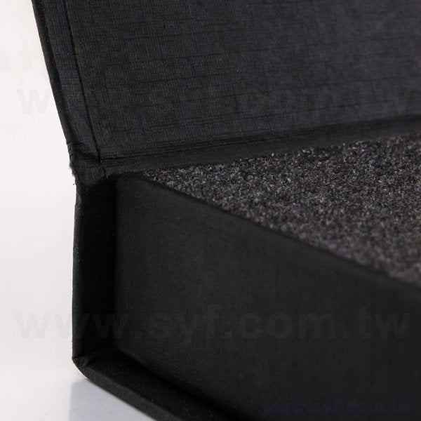 磁吸式紙盒-掀蓋隨身碟禮物盒-內層附緩衝泡棉-客製化禮贈品包裝盒