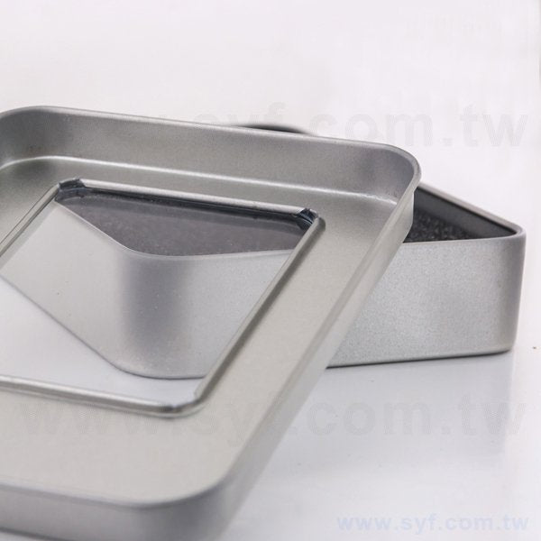 開窗迷你扁方盒-馬口鐵禮物盒-客製化禮贈品包裝盒