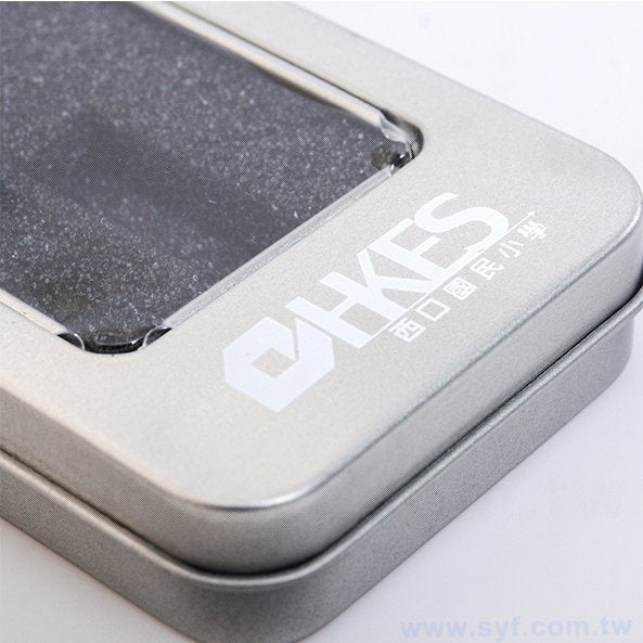 開窗迷你扁方盒-聖橋亞企業有限公司-馬口鐵禮物盒-客製化禮贈品包裝盒