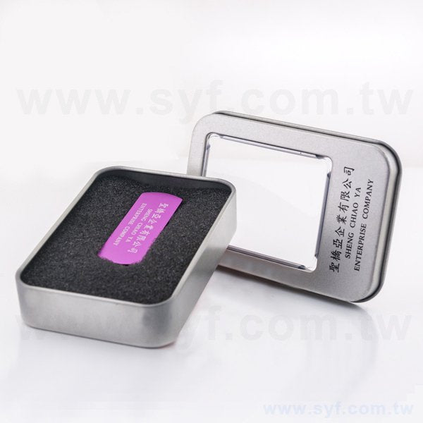 開窗迷你扁方盒-聖橋亞企業有限公司-馬口鐵禮物盒-客製化禮贈品包裝盒