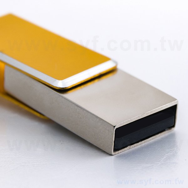 隨身碟-輕巧旋轉金屬二合一隨身碟-客製隨身碟容量-採購推薦股東會贈品