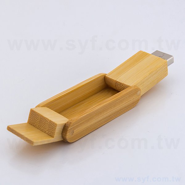 環保隨身碟-原木旋轉式USB-客製隨身碟容量-採購訂製印刷推薦禮品