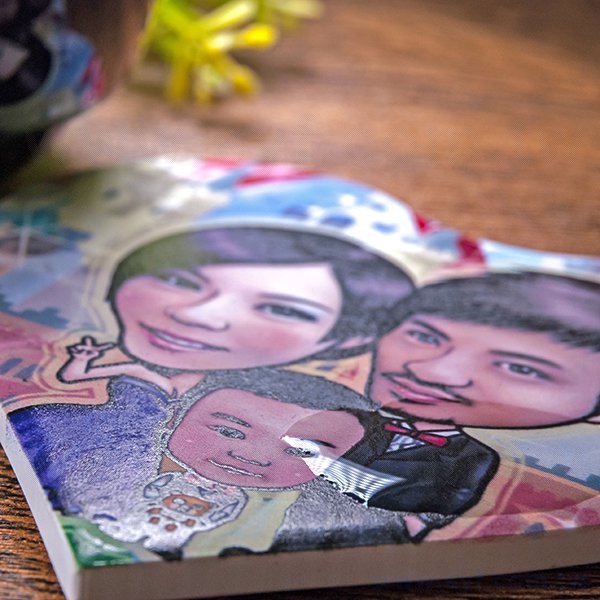 心形陶瓷杯墊-客製化圖案直徑6.7cm吸水杯墊-可客製化印刷LOGO