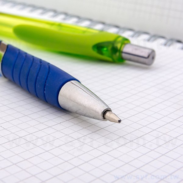 廣告筆-防滑透明筆管廣告筆-單色原子筆-工廠客製化印刷贈品筆