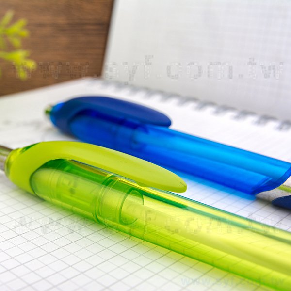 廣告筆-防滑透明筆管廣告筆-單色原子筆-工廠客製化印刷贈品筆