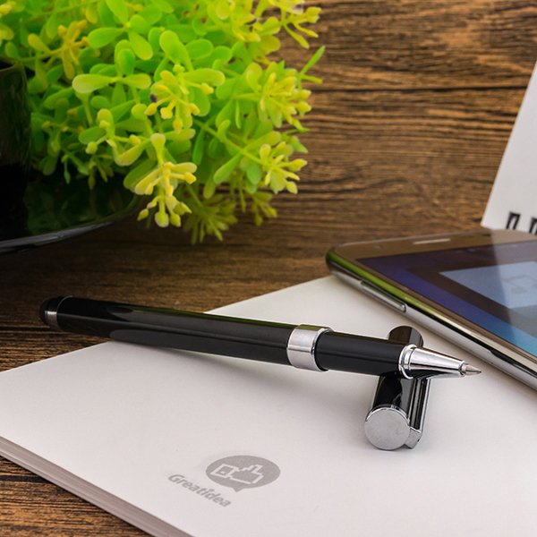 觸控筆-電容禮品多功能單色廣告筆-金屬觸控原子筆-採購訂製贈品筆