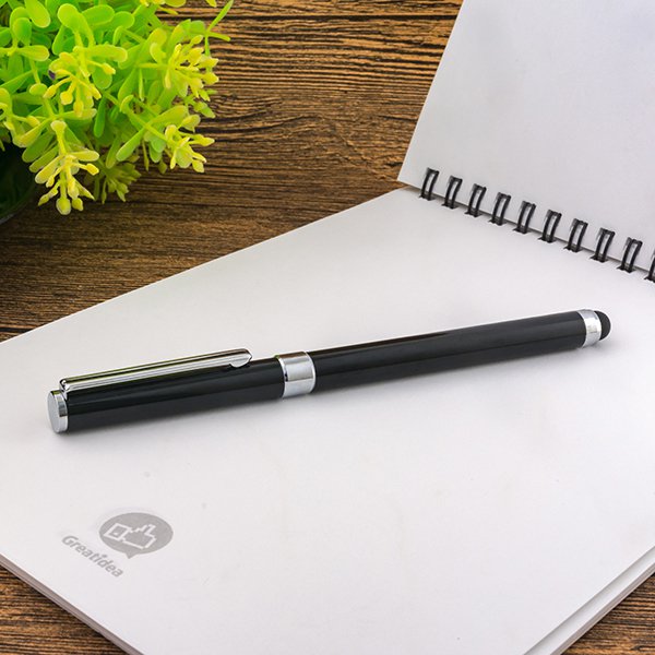 觸控筆-電容禮品多功能單色廣告筆-金屬觸控原子筆-採購訂製贈品筆