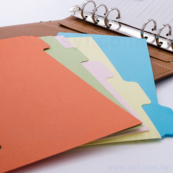 25K/32K/48K工商日誌-萬用手冊彩色厚卡紙隔板-工商日誌配件內頁客製化禮贈品