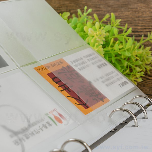 25K/32K/48K工商日誌-萬用手冊6孔多功能透明資料袋-工商日誌配件客製化禮品