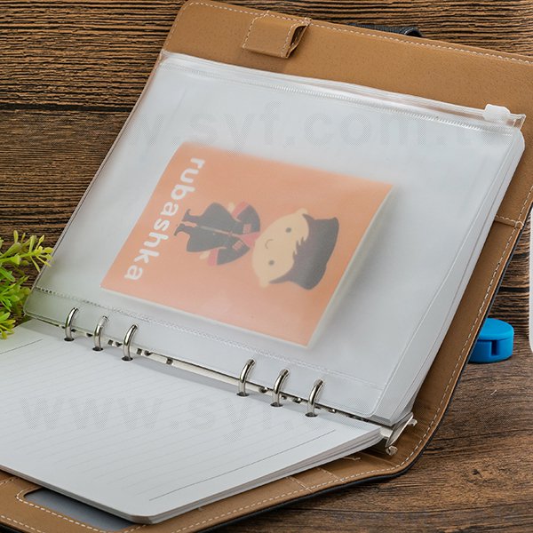 25K/32K/48K工商日誌-萬用手冊6孔多功能透明拉鍊袋-工商日誌配件客製化禮品