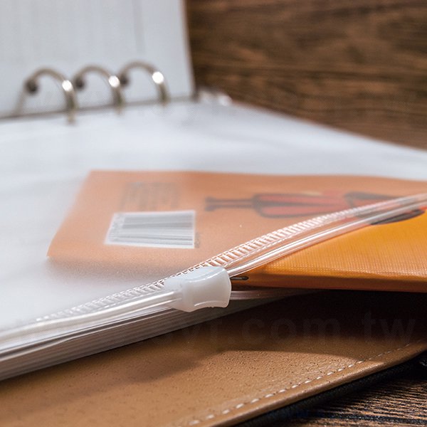 25K/32K/48K工商日誌-萬用手冊6孔多功能透明拉鍊袋-工商日誌配件客製化禮品