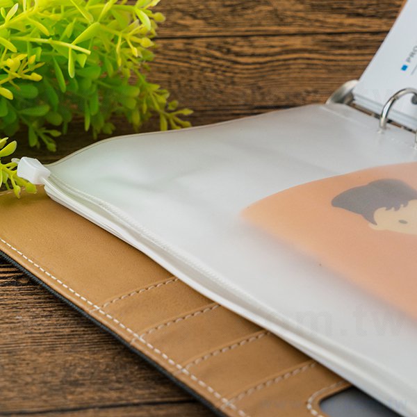 25K/32K/48K工商日誌-萬用手冊6孔多功能透明拉鍊袋-工商日誌配件客製化禮品