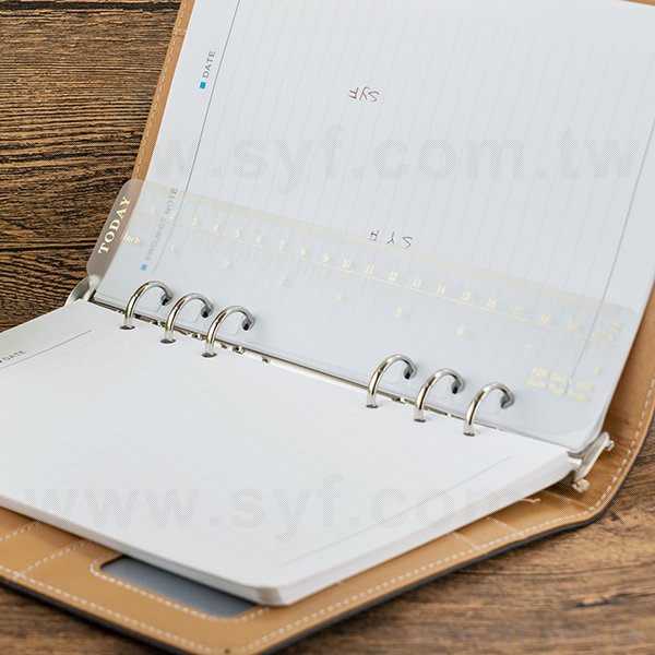 25K/32K/48K工商日誌-萬用手冊6孔加厚透明塑膠尺-工商日誌配件客製化禮品