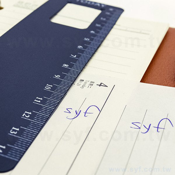 25K/32K/48K工商日誌-萬用手冊6孔黑/白透明書籤尺-工商日誌配件客製化禮品