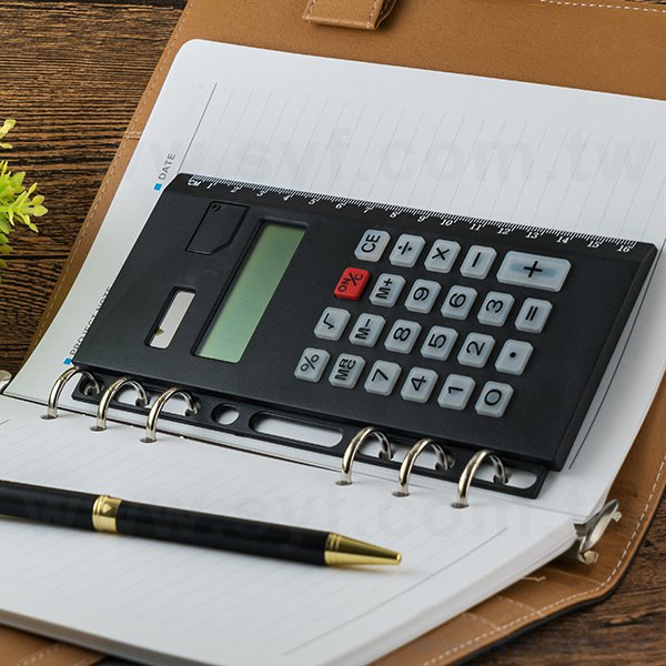 25K/32K/48K計算機8.9x17.2cm -萬用手冊6孔攜帶式計算機-工商日誌配件客製化禮品