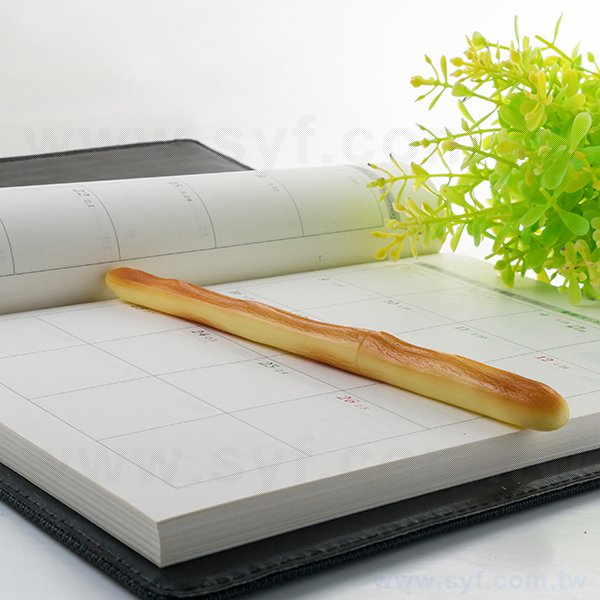 造型廣告筆-麵包造型筆管環保禮品-單色原子筆-採購訂製贈品筆