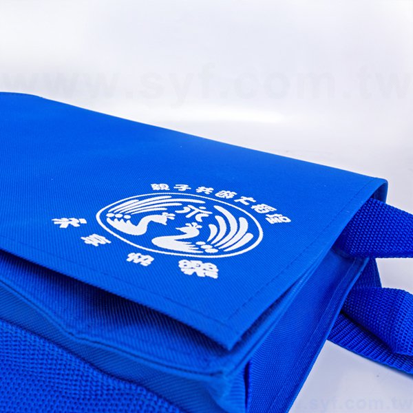 學校中書包-20x6單面單色印刷-特多龍材質製作-學校紀念品防水書包推薦