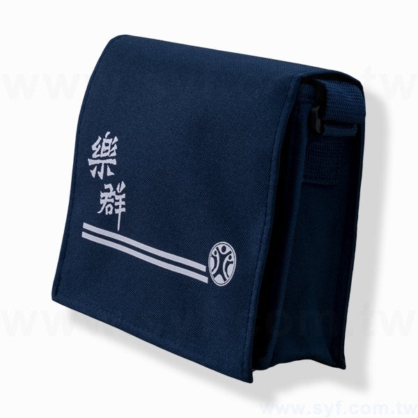 防水中書包-20x6單面單色印刷-特多龍材質製作-學校紀念品防水書包推薦