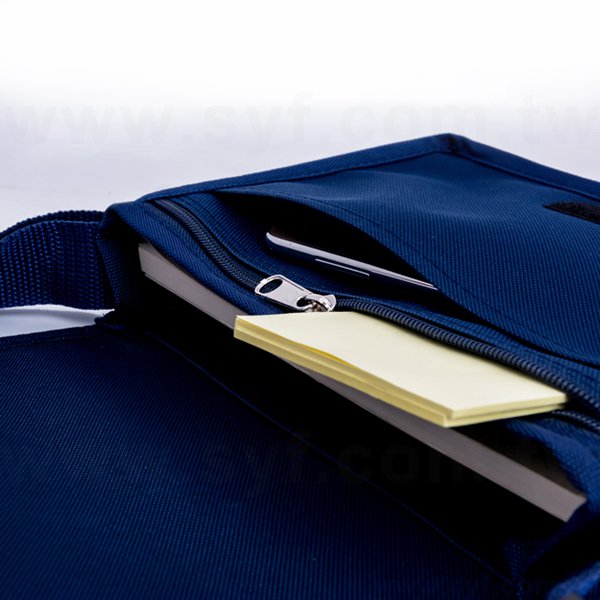 防水中書包-20x6單面單色印刷-特多龍材質製作-學校紀念品防水書包推薦