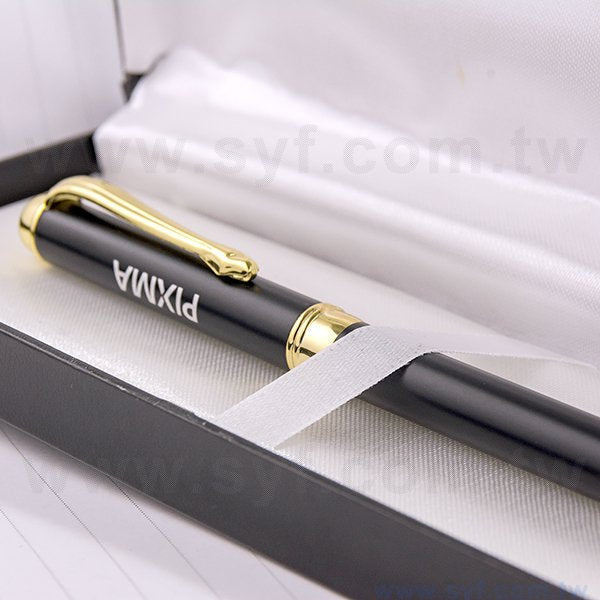 開蓋式精品質感禮品筆盒-包裝盒內附筆繩-可客製化加印LOGO