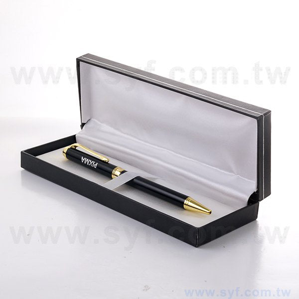 開蓋式精品質感禮品筆盒-包裝盒內附筆繩-可客製化加印LOGO