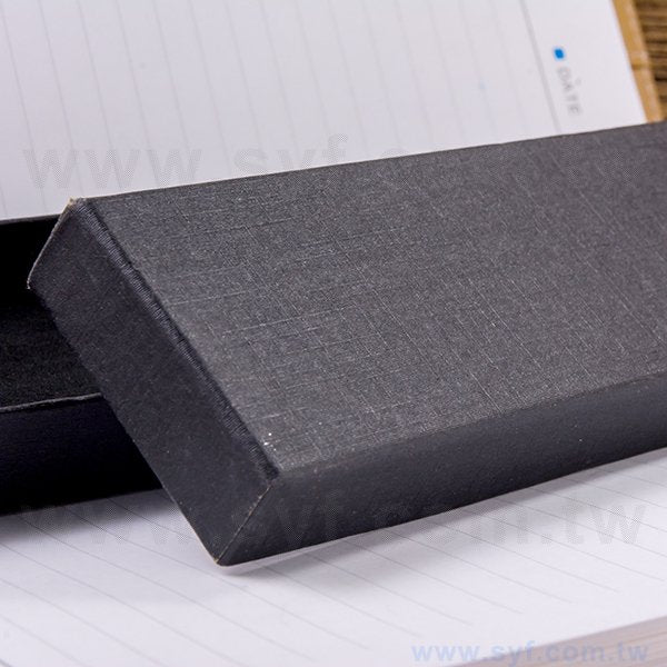 開盒式精品質感禮品筆盒-上下天蓋包裝盒內附筆繩-可客製化加印LOGO