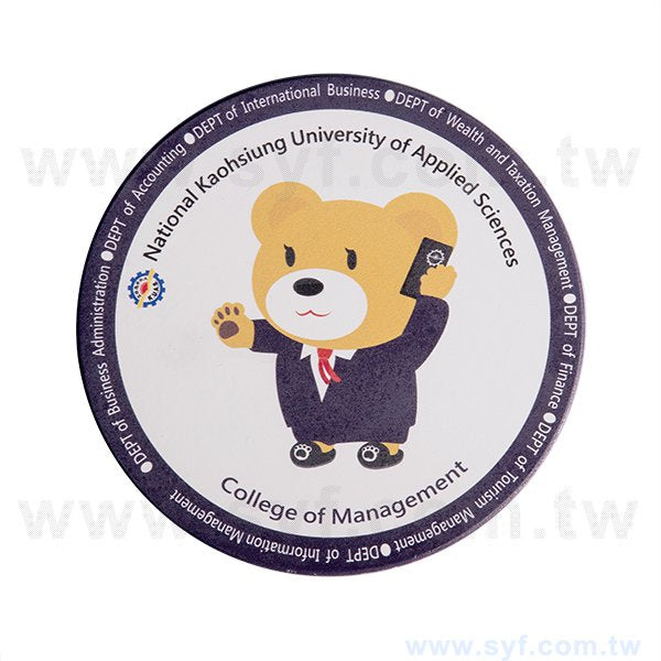 圓形陶瓷杯墊組-高應大直徑11cm吸水杯墊-一組四入-可客製化印刷LOGO