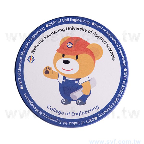 圓形陶瓷杯墊組-高應大直徑11cm吸水杯墊-一組四入-可客製化印刷LOGO