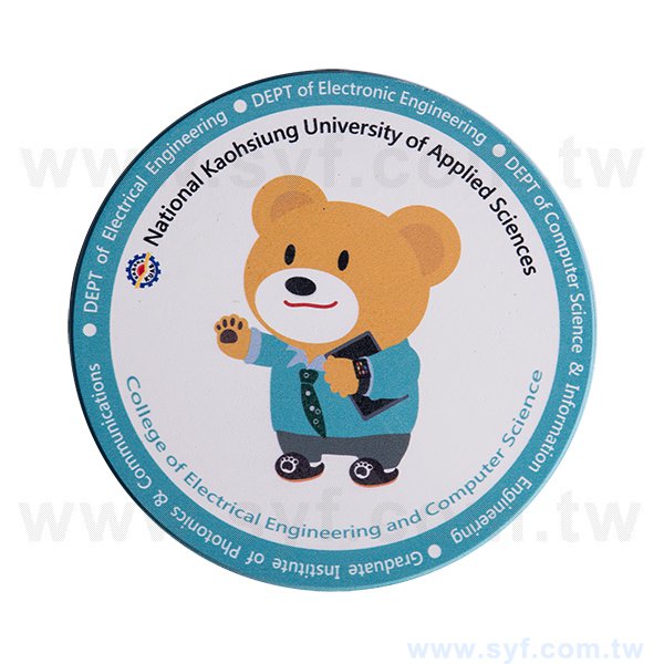 圓形陶瓷杯墊組-高應大直徑11cm吸水杯墊-一組四入-可客製化印刷LOGO