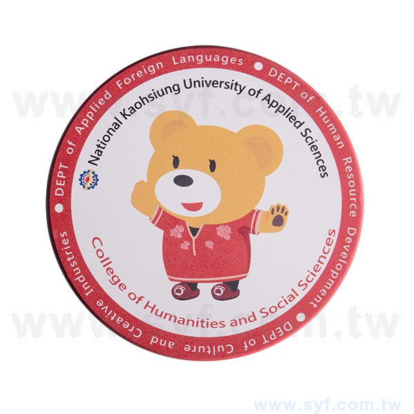 圓形陶瓷杯墊組-高應大直徑11cm吸水杯墊-一組四入-可客製化印刷LOGO