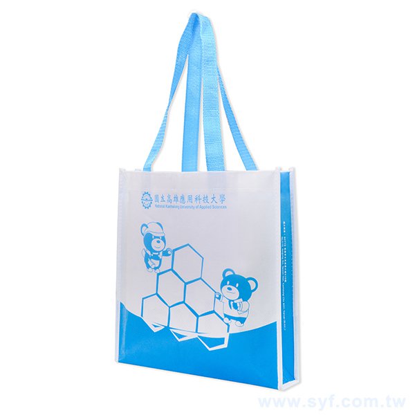 不織布防水袋-拼接布編單色印刷-防水覆膜袋-採購推薦客製防水包