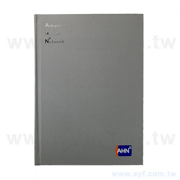 25K精裝筆記本-封面霧膜局部光裱厚版記事本-可客製化內頁及印LOGO