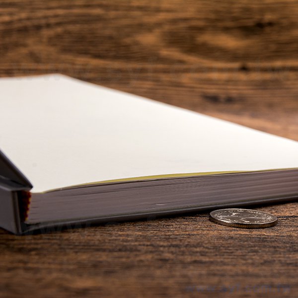 25K精裝筆記本-封面霧膜局部光裱厚版記事本-可客製化內頁及印LOGO