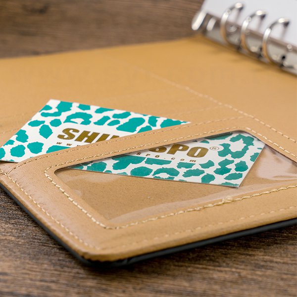 25K工商日誌燙金-拼接二色磁扣式活頁筆記本-可訂製內頁及客製化印LOGO