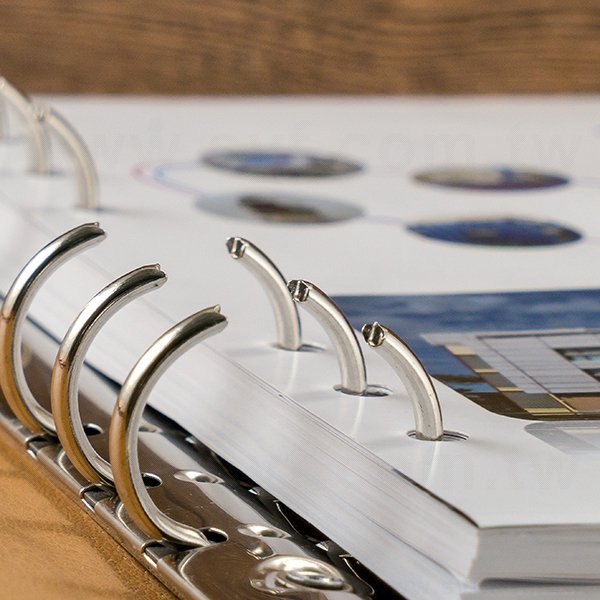 25K工商日誌燙金-拼接二色磁扣式活頁筆記本-可訂製內頁及客製化印LOGO