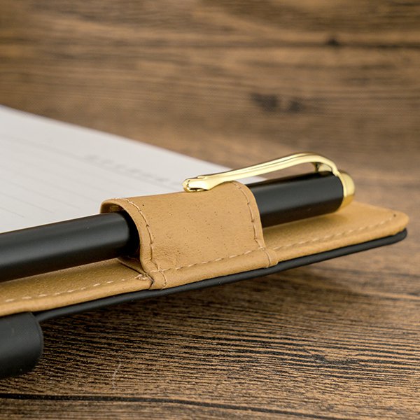 25K工商日誌燙金-拼接二色磁扣式活頁筆記本-可訂製內頁及客製化印LOGO