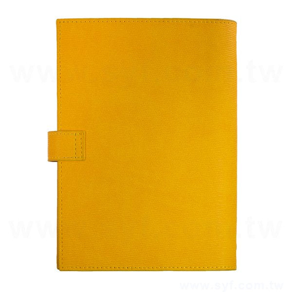 經典線條工商日誌-現代極簡黃按扣式活頁日誌-可訂製內頁及客製化印LOGO