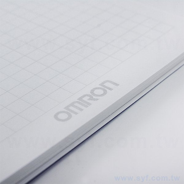 藍色彩印環裝筆記本-上翻式線圈記事本-可訂製內頁及客製化加印LOGO