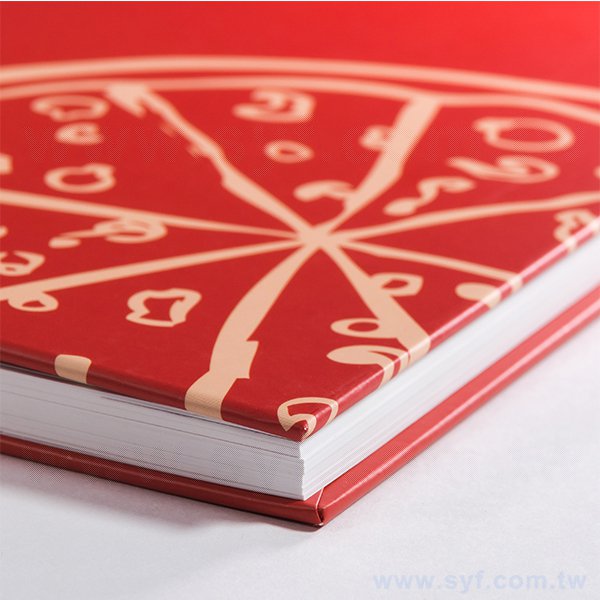 精裝硬殼環裝筆記本-左翻橫式線圈記事本-可訂製內頁及客製化加印LOGO