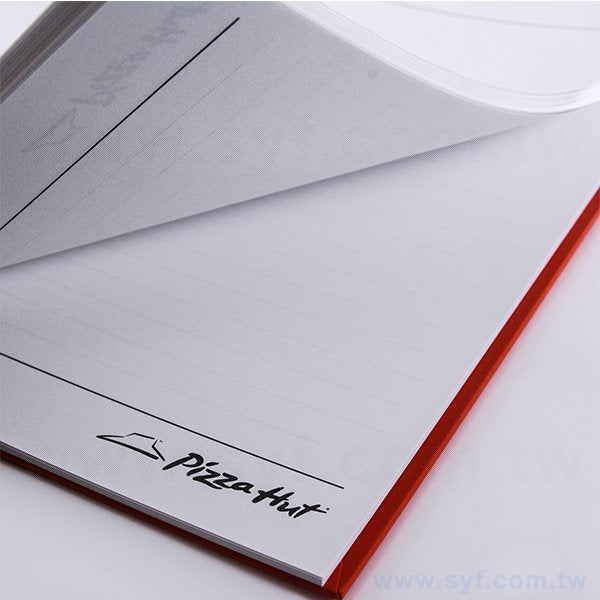 精裝硬殼環裝筆記本-左翻橫式線圈記事本-可訂製內頁及客製化加印LOGO