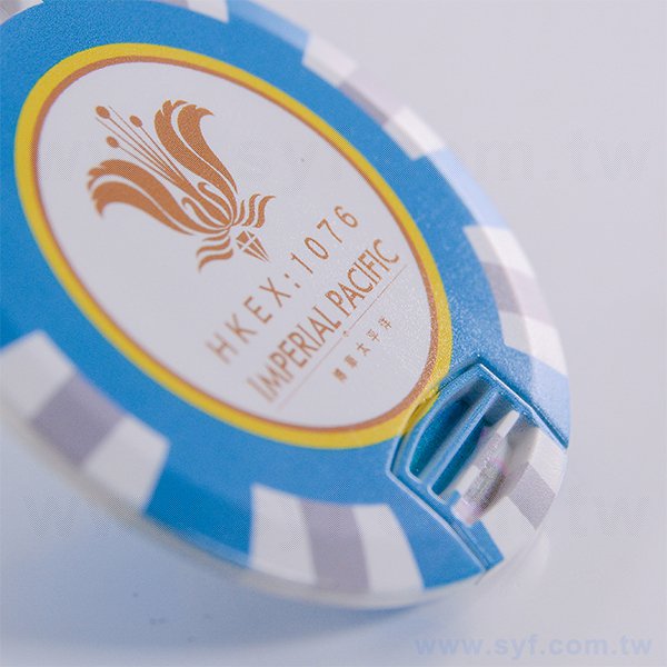 籌碼造型塑膠隨身碟-翻轉式USB-塑膠印刷隨身碟-客製隨身碟容量