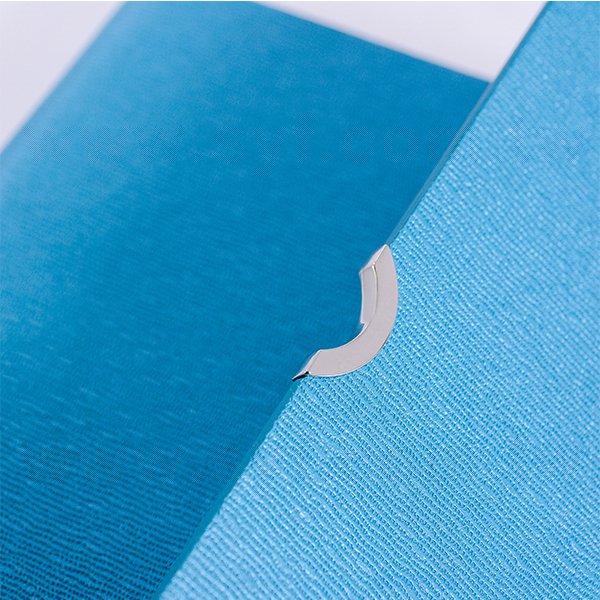 簡約時尚工商日誌-三折式半圓磁扣活頁筆記本