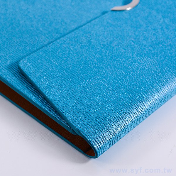 簡約時尚工商日誌-三折式半圓磁扣活頁筆記本