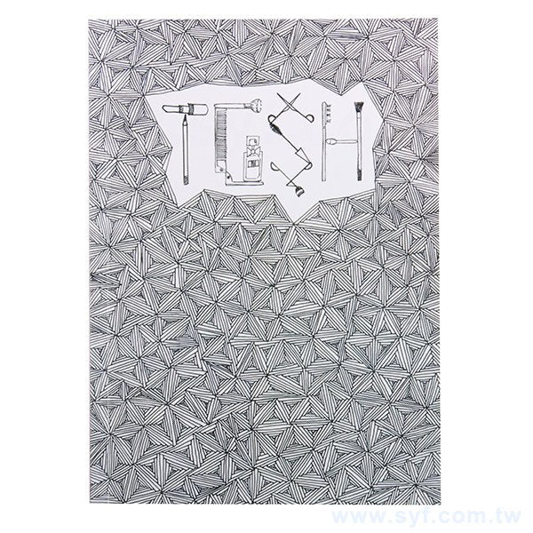 25K塗鴉膠裝筆記本-300磅銅版週計畫記事本